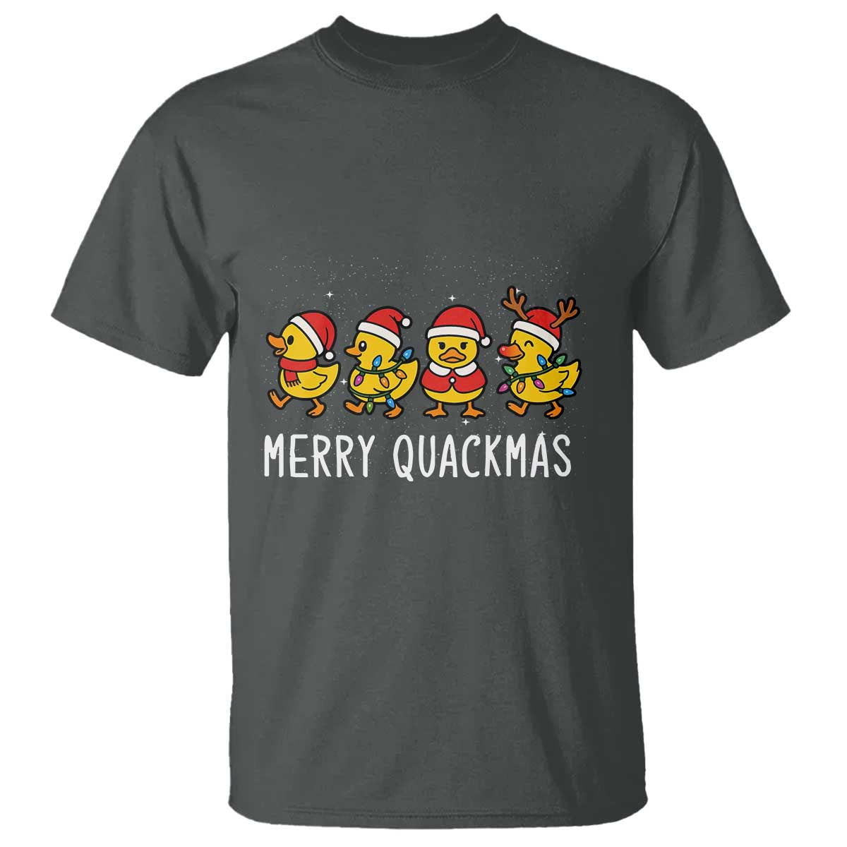 Funny Christmas Duck T Shirt Merry Quackmas Gift - Wonder Print Shop