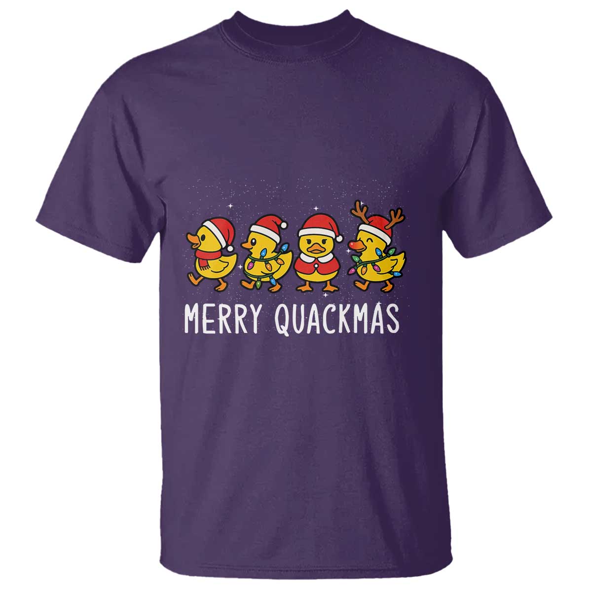 Funny Christmas Duck T Shirt Merry Quackmas Gift - Wonder Print Shop