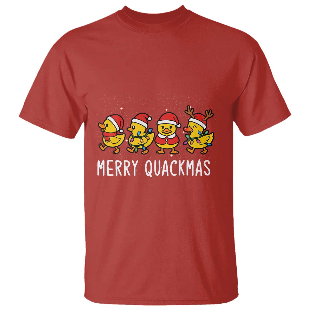 Funny Christmas Duck T Shirt Merry Quackmas Gift - Wonder Print Shop