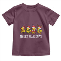 Funny Christmas Duck Toddler T Shirt Merry Quackmas Gift - Wonder Print Shop