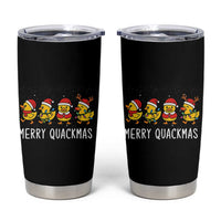 Funny Christmas Duck Tumbler Cup Merry Quackmas Gift