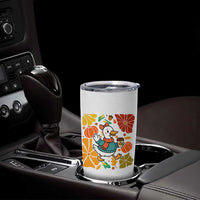 Thanksgiving Duck Lover Gift Tumbler Cup Cute Duck Drinking Coffee