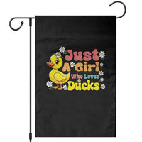 Duck Lover Gift Garden Flag Just A Girl Who Loves Ducks - Wonder Print Shop