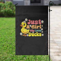 Duck Lover Gift Garden Flag Just A Girl Who Loves Ducks - Wonder Print Shop