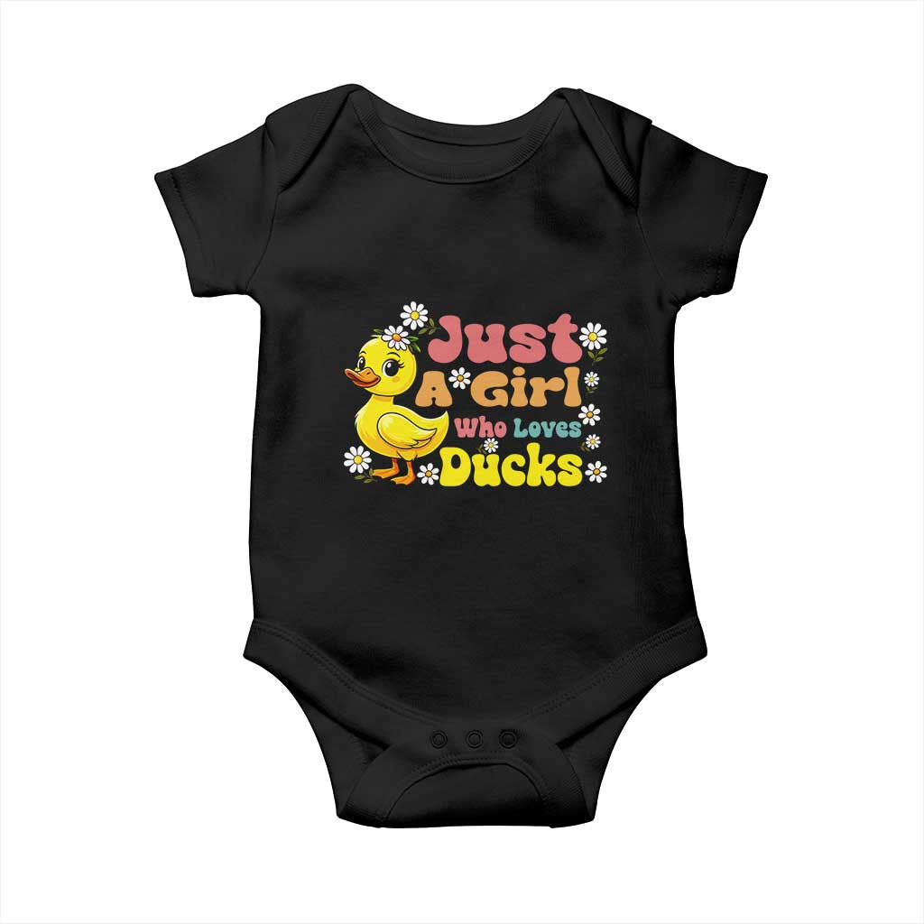 Duck Lover Gift Baby Onesie Just A Girl Who Loves Ducks - Wonder Print Shop