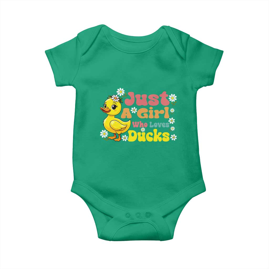 Duck Lover Gift Baby Onesie Just A Girl Who Loves Ducks - Wonder Print Shop