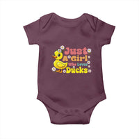 Duck Lover Gift Baby Onesie Just A Girl Who Loves Ducks - Wonder Print Shop