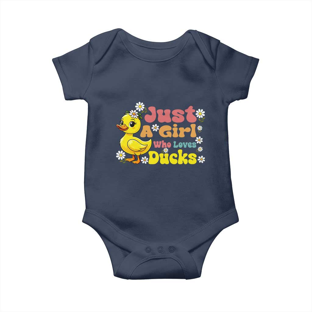 Duck Lover Gift Baby Onesie Just A Girl Who Loves Ducks - Wonder Print Shop