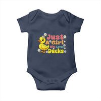 Duck Lover Gift Baby Onesie Just A Girl Who Loves Ducks - Wonder Print Shop