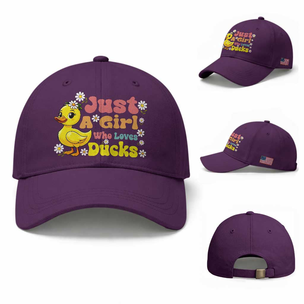 Duck Lover Gift Baseball Cap Just A Girl Who Loves Ducks