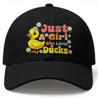 Duck Lover Gift Baseball Cap Just A Girl Who Loves Ducks