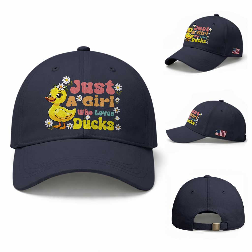 Duck Lover Gift Baseball Cap Just A Girl Who Loves Ducks