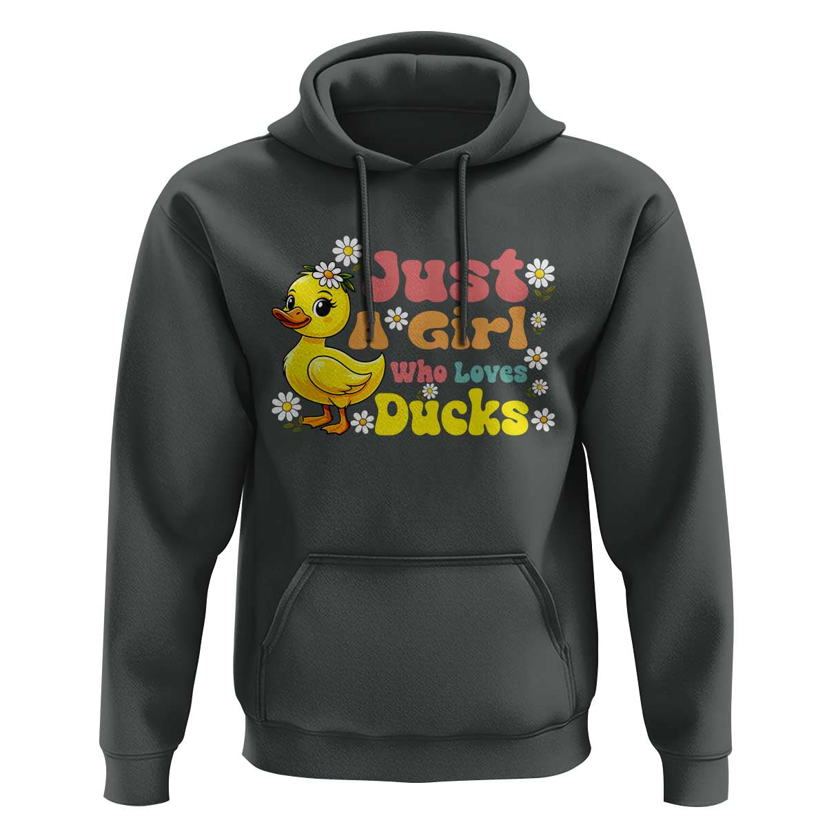 Duck Lover Gift Hoodie Just A Girl Who Loves Ducks - Wonder Print Shop