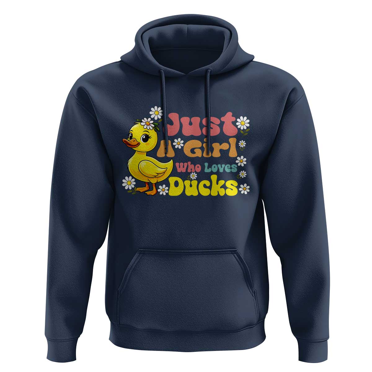 Duck Lover Gift Hoodie Just A Girl Who Loves Ducks - Wonder Print Shop
