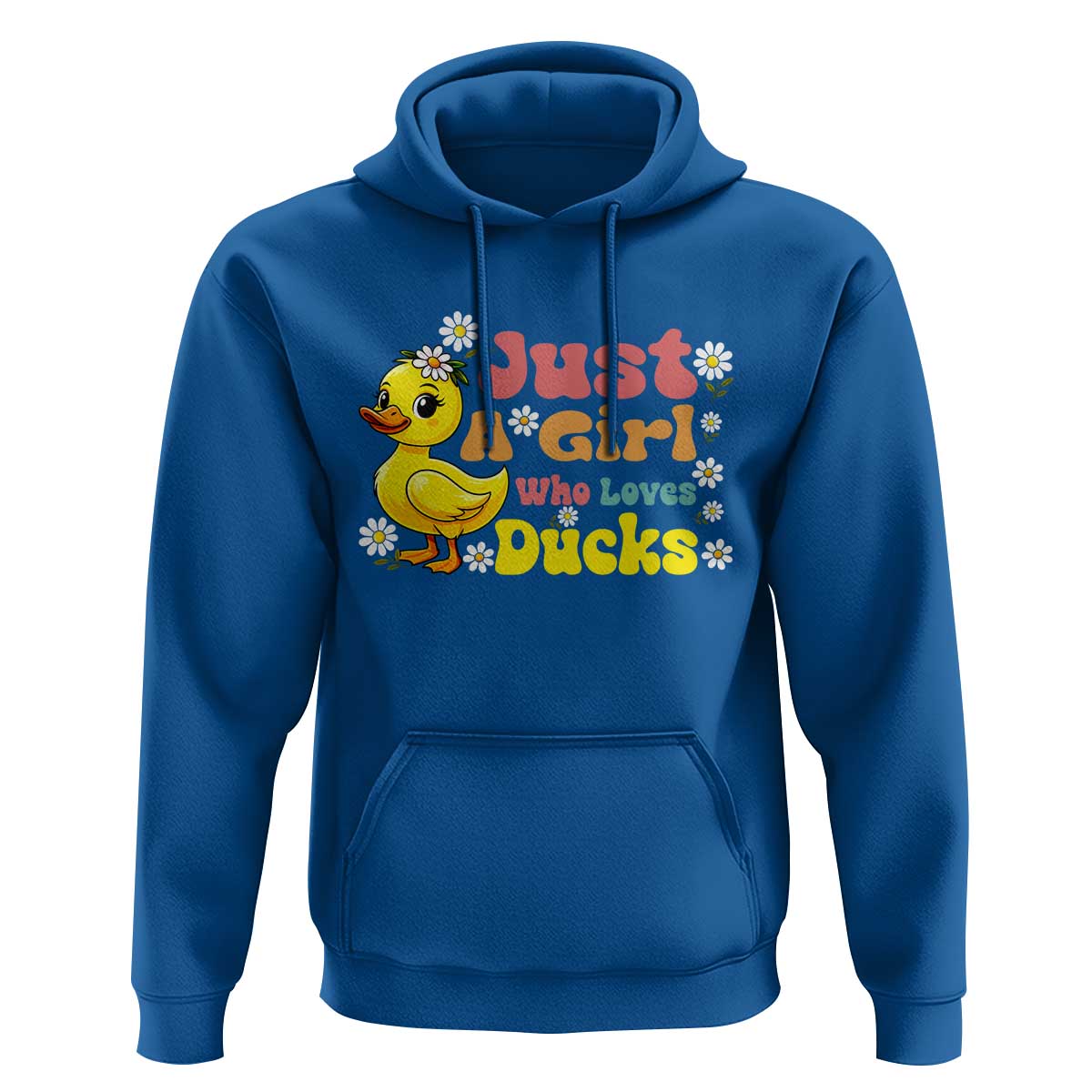 Duck Lover Gift Hoodie Just A Girl Who Loves Ducks - Wonder Print Shop