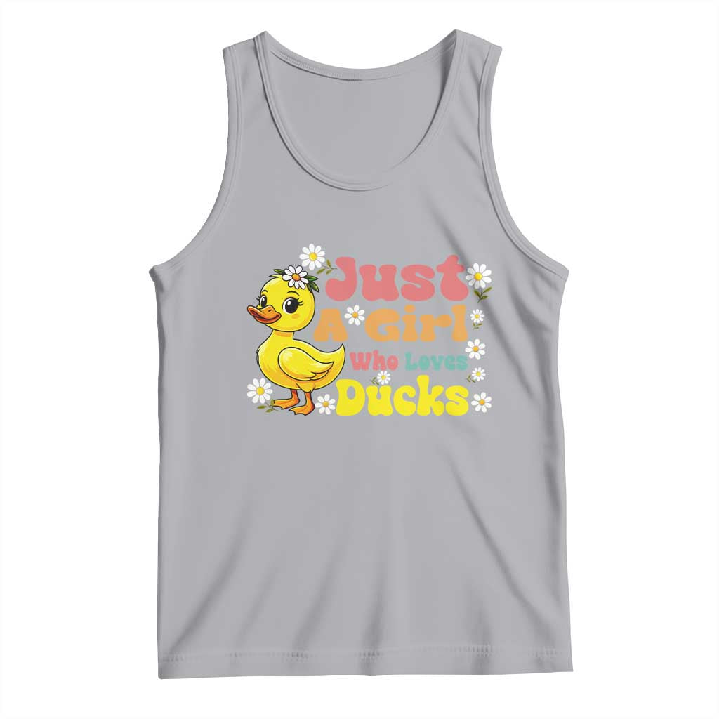 Duck Lover Gift Tank Top Just A Girl Who Loves Ducks - Wonder Print Shop