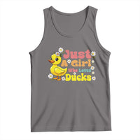 Duck Lover Gift Tank Top Just A Girl Who Loves Ducks - Wonder Print Shop