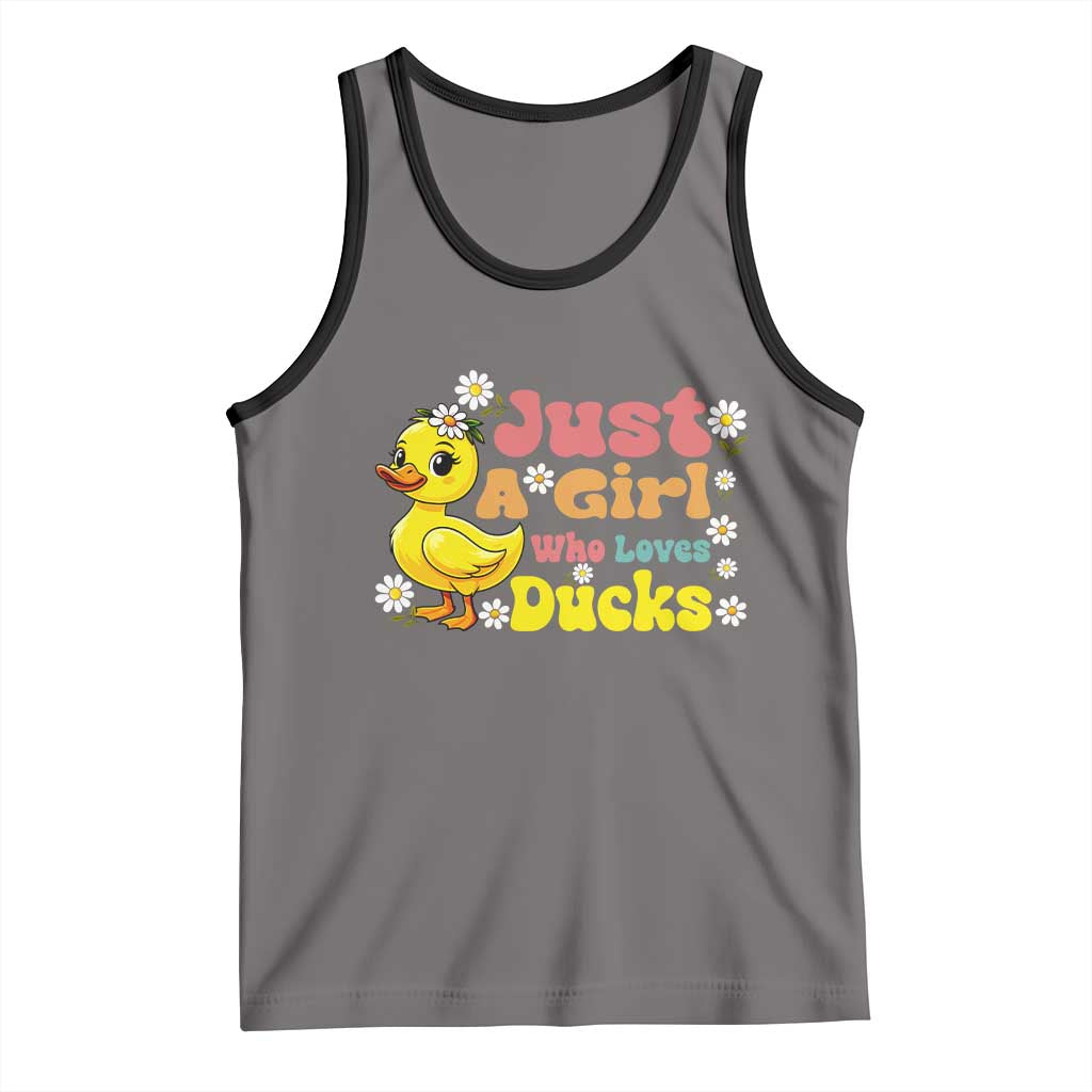 Duck Lover Gift Tank Top Just A Girl Who Loves Ducks - Wonder Print Shop