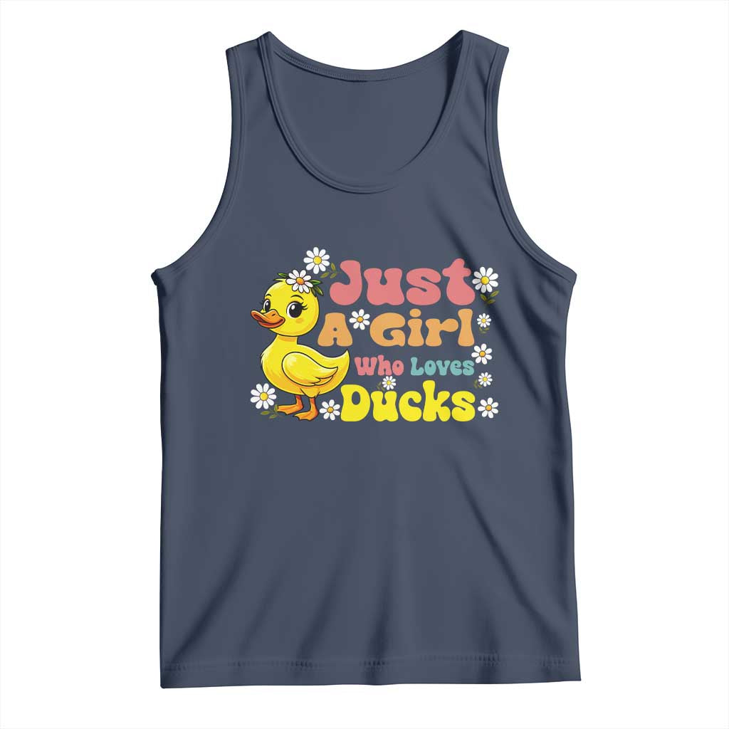 Duck Lover Gift Tank Top Just A Girl Who Loves Ducks - Wonder Print Shop