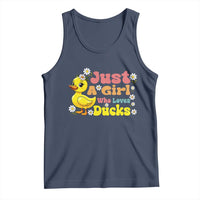 Duck Lover Gift Tank Top Just A Girl Who Loves Ducks - Wonder Print Shop