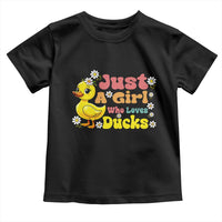 Duck Lover Gift Toddler T Shirt Just A Girl Who Loves Ducks - Wonder Print Shop
