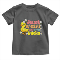Duck Lover Gift Toddler T Shirt Just A Girl Who Loves Ducks - Wonder Print Shop