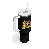 Duck Lover Gift Tumbler With Handle Just A Girl Who Loves Ducks