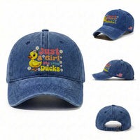 Duck Lover Gift Washed Cotton Baseball Cap Just A Girl Who Loves Ducks