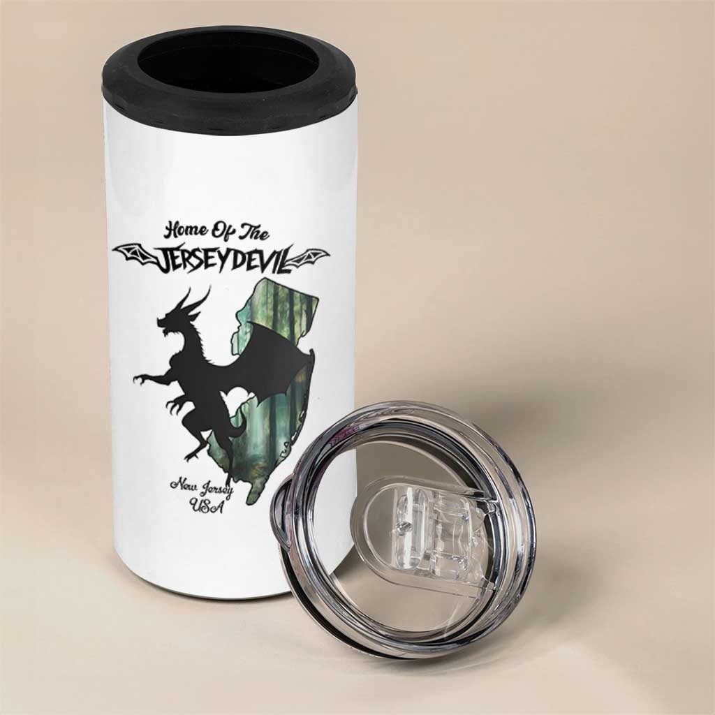 Home Of The Jersey Devil 4 in 1 Can Cooler Tumbler Cryptid Gift