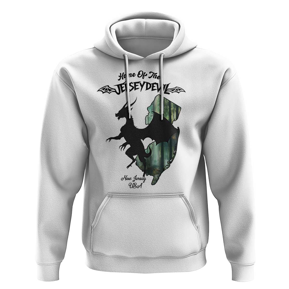 Home Of The Jersey Devil Hoodie Cryptid Gift - Wonder Print Shop