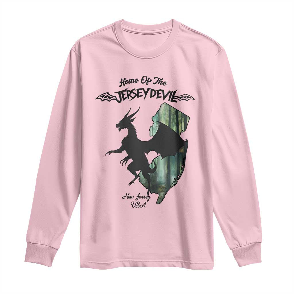 Home Of The Jersey Devil Long Sleeve Shirt Cryptid Gift - Wonder Print Shop