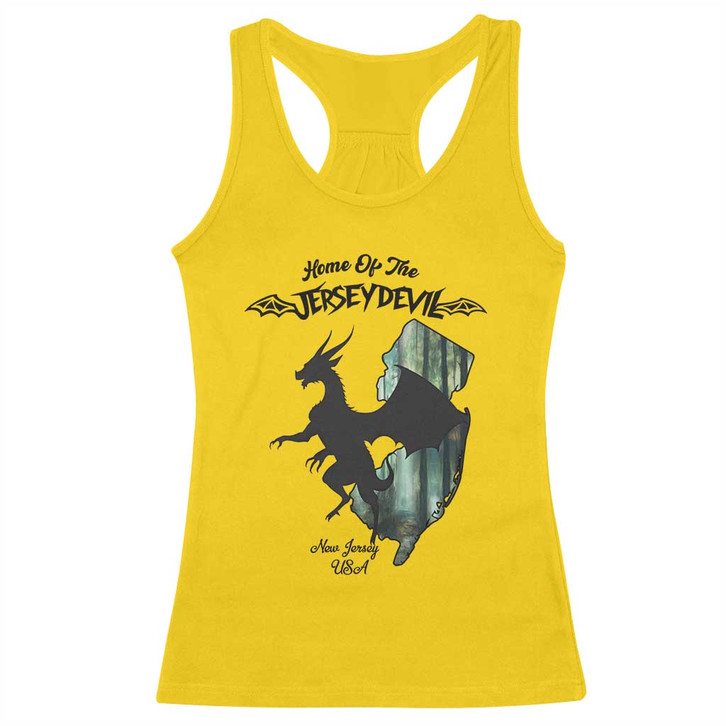 Home Of The Jersey Devil Racerback Tank Top Cryptid Gift - Wonder Print Shop