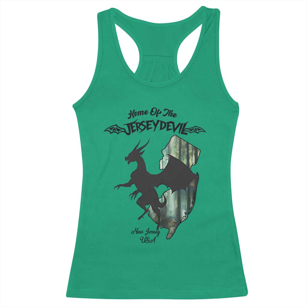 Home Of The Jersey Devil Racerback Tank Top Cryptid Gift - Wonder Print Shop