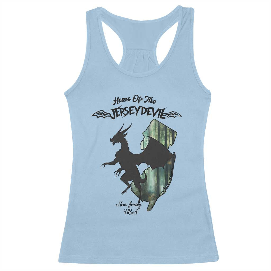 Home Of The Jersey Devil Racerback Tank Top Cryptid Gift - Wonder Print Shop