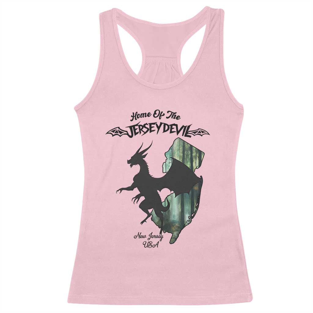 Home Of The Jersey Devil Racerback Tank Top Cryptid Gift - Wonder Print Shop