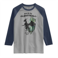 Home Of The Jersey Devil Raglan Shirt Cryptid Gift - Wonder Print Shop