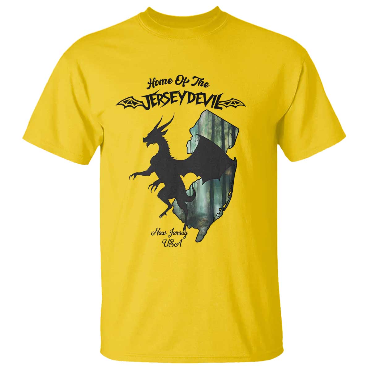Home Of The Jersey Devil T Shirt Cryptid Gift - Wonder Print Shop