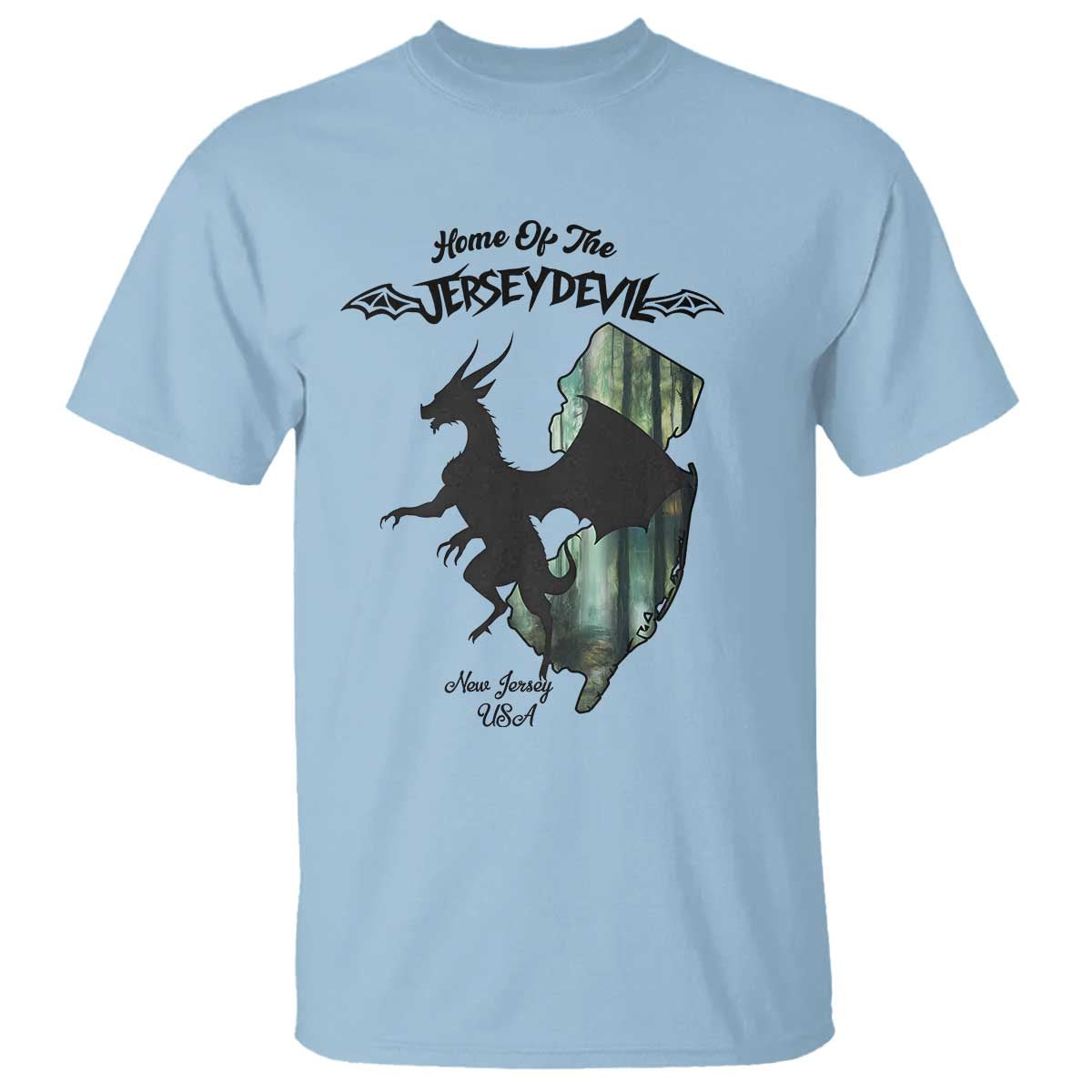 Home Of The Jersey Devil T Shirt Cryptid Gift - Wonder Print Shop