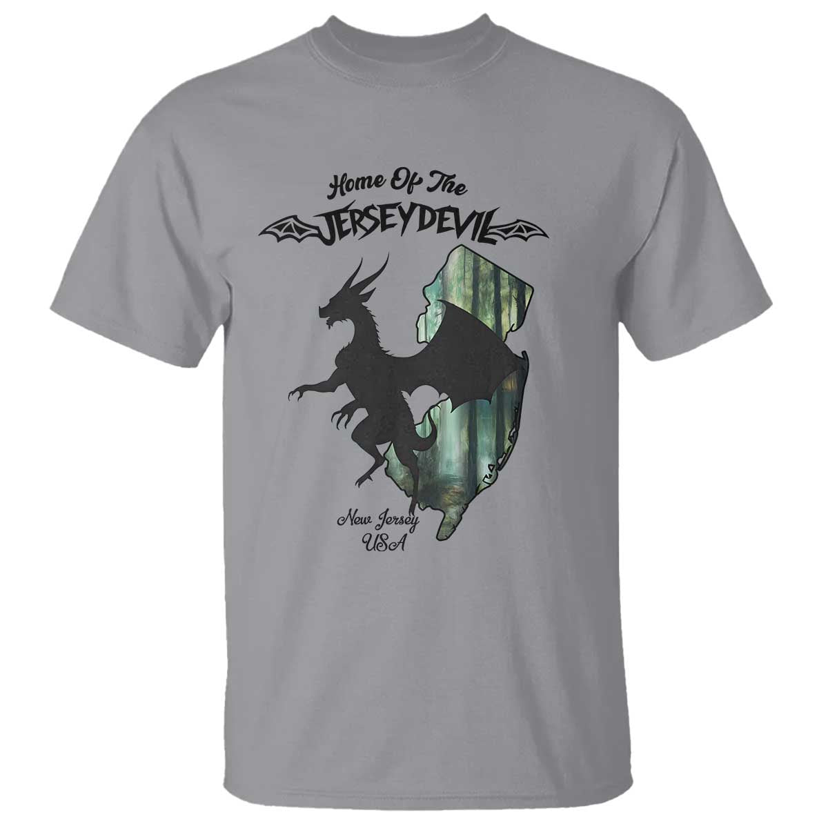 Home Of The Jersey Devil T Shirt Cryptid Gift - Wonder Print Shop