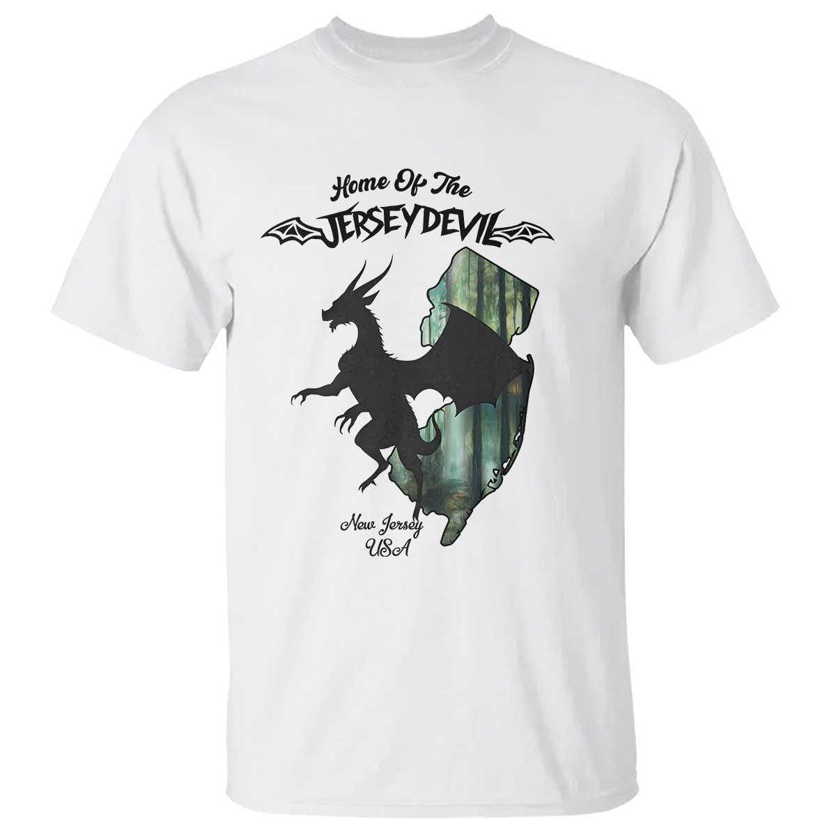 Home Of The Jersey Devil T Shirt Cryptid Gift - Wonder Print Shop