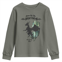 Home Of The Jersey Devil Youth Sweatshirt Cryptid Gift - Wonder Print Shop