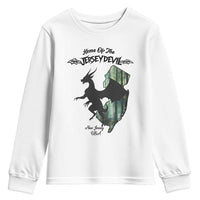 Home Of The Jersey Devil Youth Sweatshirt Cryptid Gift - Wonder Print Shop