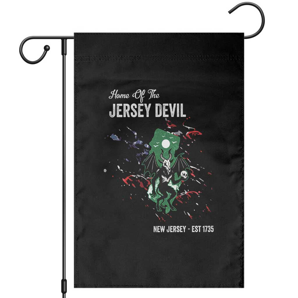 Jersey Devil Garden Flag Home Of New Jersey Est 1735 Cryptid Gift - Wonder Print Shop
