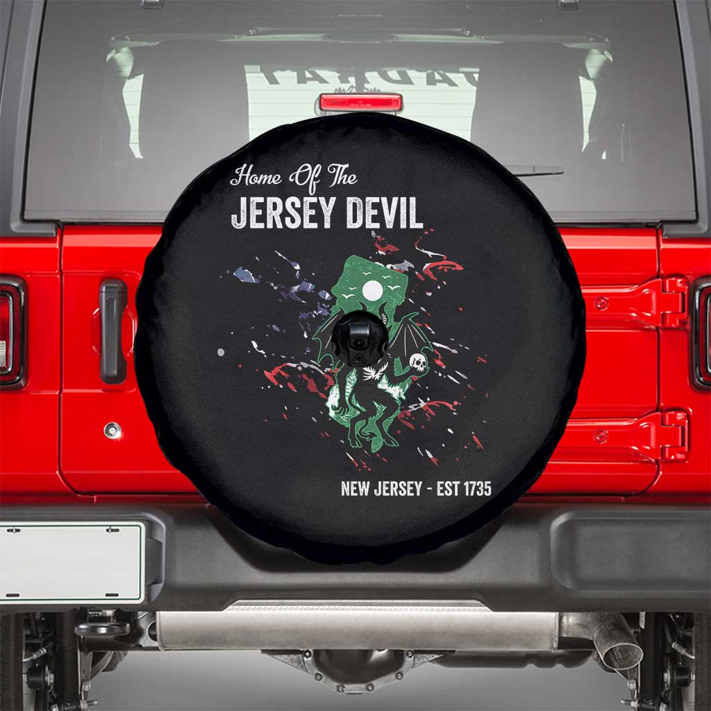Jersey Devil Spare Tire Cover Home Of New Jersey Est 1735 Cryptid Gift - Wonder Print Shop