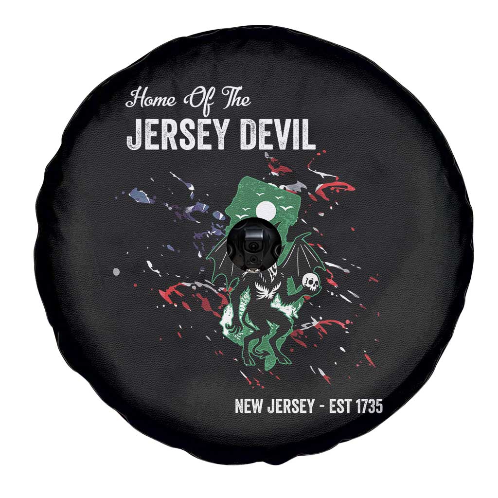Jersey Devil Spare Tire Cover Home Of New Jersey Est 1735 Cryptid Gift - Wonder Print Shop