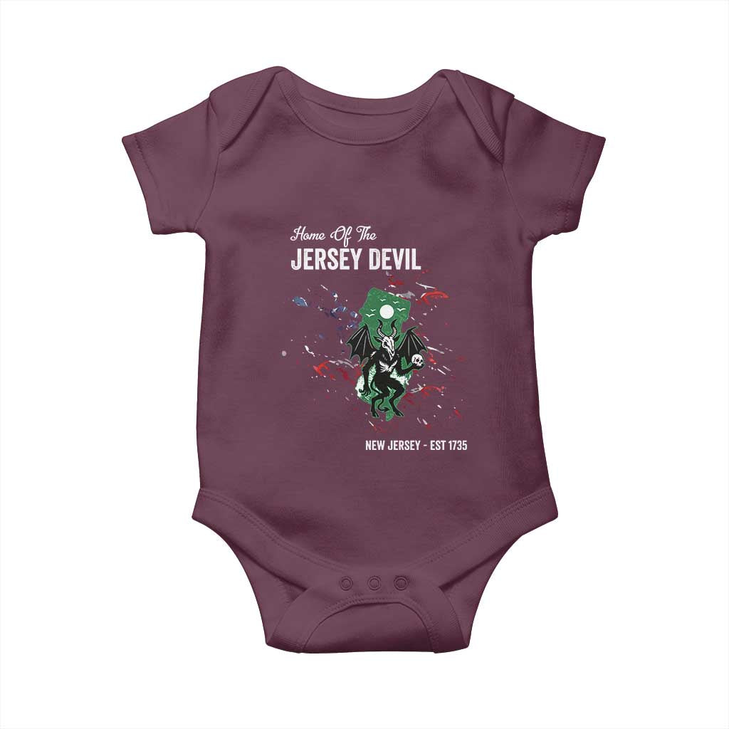 Jersey Devil Baby Onesie Home Of New Jersey Est 1735 Cryptid Gift - Wonder Print Shop