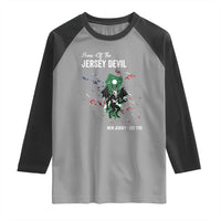 Jersey Devil Raglan Shirt Home Of New Jersey Est 1735 Cryptid Gift - Wonder Print Shop