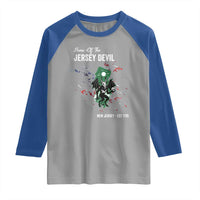 Jersey Devil Raglan Shirt Home Of New Jersey Est 1735 Cryptid Gift - Wonder Print Shop