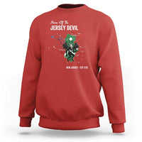 Jersey Devil Sweatshirt Home Of New Jersey Est 1735 Cryptid Gift - Wonder Print Shop