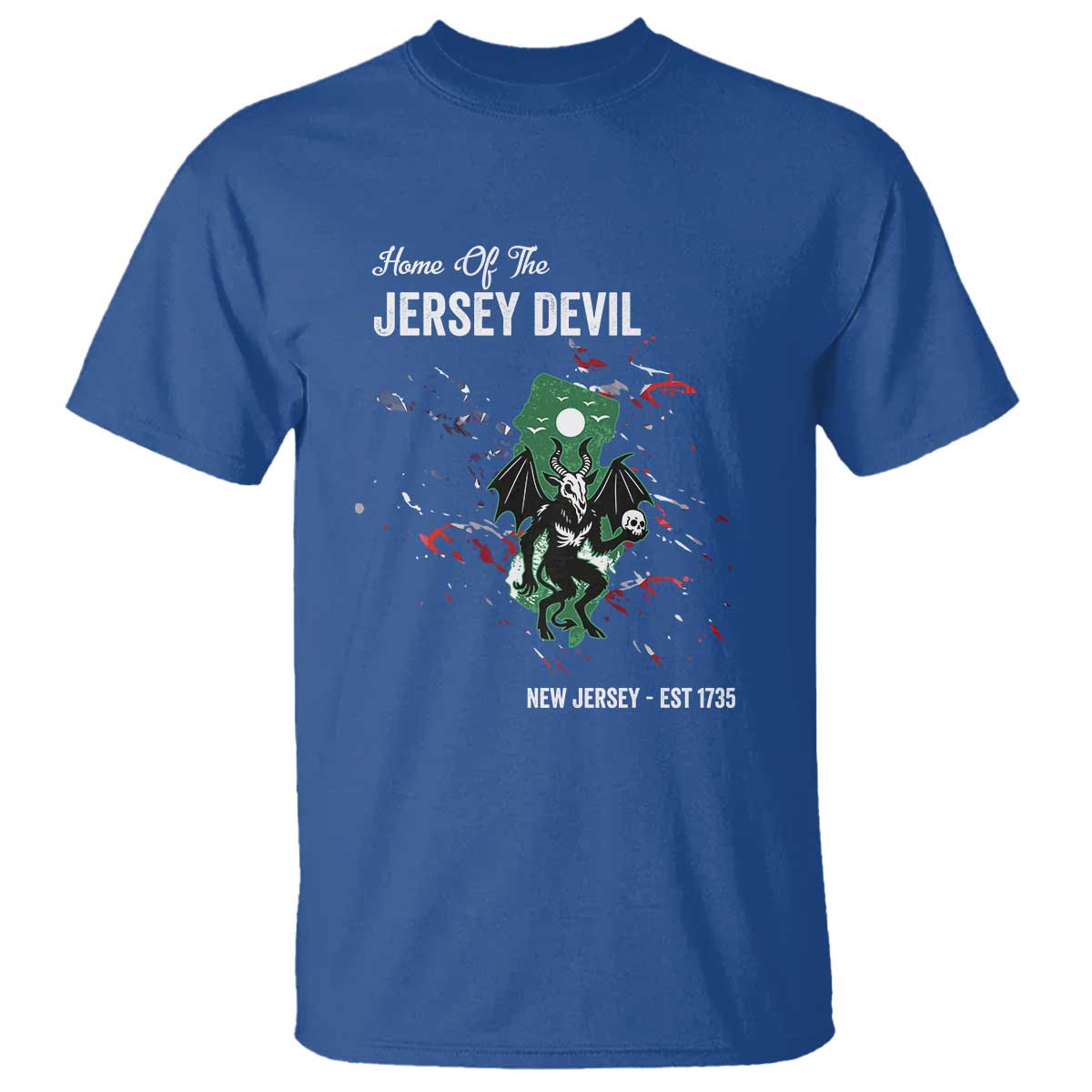 Jersey Devil T Shirt Home Of New Jersey Est 1735 Cryptid Gift - Wonder Print Shop